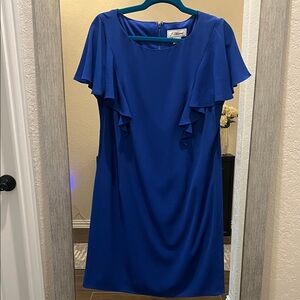 Julian Taylor Royal Blue Midi Dress